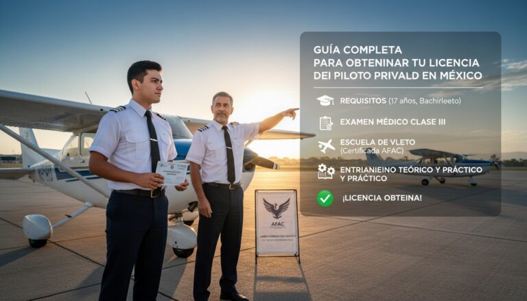 Guía Completa para Obtener tu Licencia de Piloto Privado en México: Requisitos, Costos y Proceso Paso a Paso